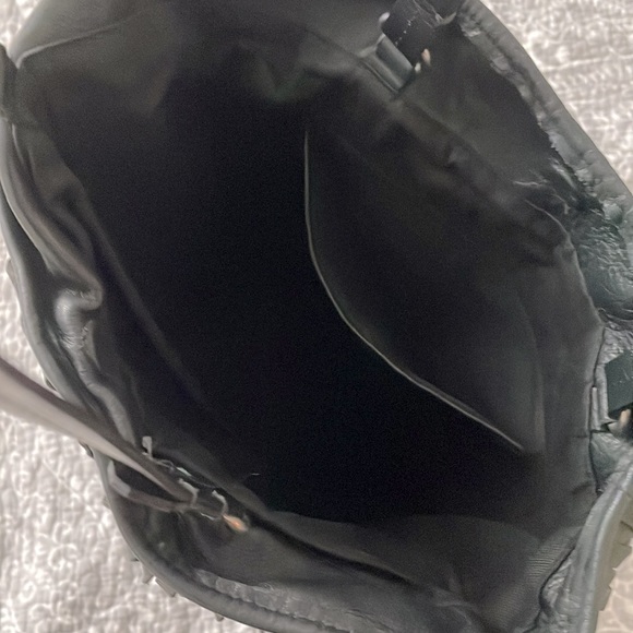 Zara, Leather Fringe Tote, Black - Picture 2 of 3